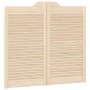 Puertas batientes diseño de lamas 1 par 90x100cm madera pino de , Puertas para el hogar - Ref: Foro24-4107132, Precio: 66,67 ...