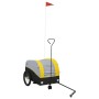 Remolque para bicicleta hierro negro y amarillo 30 kg de , Remolques para bicicletas - Ref: Foro24-94141, Precio: 98,65 €, De...