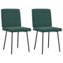 Sillas de comedor 2 unidades terciopelo verde oscuro de , Sillas de comedor - Ref: Foro24-4101158, Precio: 85,17 €, Descuento: %