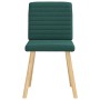 Sillas de comedor 2 unidades tela verde oscuro de , Sillas de comedor - Ref: Foro24-4101179, Precio: 103,21 €, Descuento: %