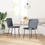 Sillas de comedor 2 unidades terciopelo gris oscuro de , Sillas de comedor - Ref: Foro24-4101187, Precio: 87,45 €, Descuento: %