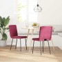 Sillas de comedor 2 unidades terciopelo rojo tinto de , Sillas de comedor - Ref: Foro24-4101191, Precio: 86,18 €, Descuento: %