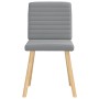 Sillas de comedor 6 unidades de tela gris claro de , Sillas de comedor - Ref: Foro24-3315544, Precio: 296,00 €, Descuento: %