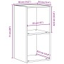 Caja para almacenaje LP 71x34x36cm madera de ingeniería de , Almacenamiento para CD y DVD - Ref: Foro24-862401, Precio: 48,97...