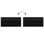 Banco zapatero roble negro 102x30,5x45 cm madera de ingeniería de , Zapateros y organizadores de calzado - Ref: Foro24-859137...