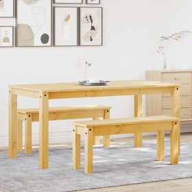 Juego de comedor Panama 3 pzas madera maciza de pino de , muebles para cocinas y comedores - Ref: Foro24-3345173, Precio: 358...