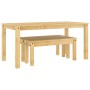 Juego de comedor Panama 3 pzas madera maciza de pino de , muebles para cocinas y comedores - Ref: Foro24-3345173, Precio: 358...