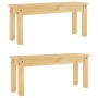 Juego de comedor Panama 3 pzas madera maciza de pino de , muebles para cocinas y comedores - Ref: Foro24-3345173, Precio: 358...