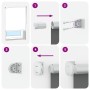 Estor Enrollable Opaco Blanco Roto 90x210cm Tela Ancho 85,7cm de , Persianas y estores - Ref: Foro24-4011698, Precio: 28,64 €...