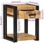 Mesita de noche madera maciza de mango 40x35x50 cm de , Mesitas de noche - Ref: Foro24-4016688, Precio: 90,31 €, Descuento: %