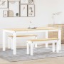 Juego de comedor Panama 3 pzas madera maciza de pino blanco de , muebles para cocinas y comedores - Ref: Foro24-3345184, Prec...