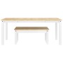 Juego de comedor Panama 3 pzas madera maciza de pino blanco de , muebles para cocinas y comedores - Ref: Foro24-3345184, Prec...