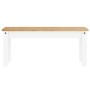 Juego de comedor Panama 3 pzas madera maciza de pino blanco de , muebles para cocinas y comedores - Ref: Foro24-3345184, Prec...