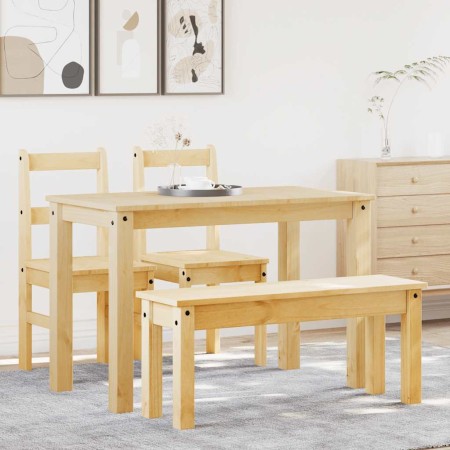 Juego de comedor Panama 4 pzas madera maciza de pino de , muebles para cocinas y comedores - Ref: Foro24-3345167, Precio: 320...
