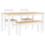 Juego de comedor Panama 4 pzas madera maciza de pino blanco de , muebles para cocinas y comedores - Ref: Foro24-3345178, Prec...