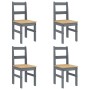 Juego de comedor Panama 5 pzas madera maciza de pino gris de , muebles para cocinas y comedores - Ref: Foro24-3345171, Precio...