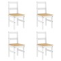 Juego de comedor Panama 5 pzas madera maciza de pino blanco de , muebles para cocinas y comedores - Ref: Foro24-3345190, Prec...