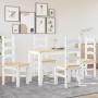 Juego de comedor Panama 5 pzas madera maciza de pino blanco de , muebles para cocinas y comedores - Ref: Foro24-3345199, Prec...