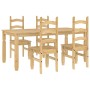 Juego de comedor Panama 5 pzas madera maciza de pino de , muebles para cocinas y comedores - Ref: Foro24-3345209, Precio: 486...