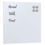 Pizarra magnética de pared vidrio templado blanco 40x40 cm de , Pizarras blancas - Ref: Foro24-4008627, Precio: 22,25 €, Desc...
