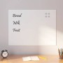 Pizarra magnética de pared vidrio templado blanco 80x60 cm de , Pizarras blancas - Ref: Foro24-4008638, Precio: 46,37 €, Desc...