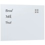 Pizarra magnética de pared vidrio templado blanco 80x60 cm de , Pizarras blancas - Ref: Foro24-4008638, Precio: 46,37 €, Desc...