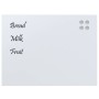 Pizarra magnética de pared vidrio templado blanco 80x60 cm de , Pizarras blancas - Ref: Foro24-4008638, Precio: 46,37 €, Desc...