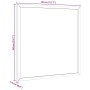 Pizarra con marco de madera maciza de pino negra 40x40 cm de , Tablones de anuncios - Ref: Foro24-4017410, Precio: 13,65 €, D...