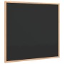 Pizarra con marco de madera maciza de pino negra 60x55 cm de , Tablones de anuncios - Ref: Foro24-4017412, Precio: 17,69 €, D...
