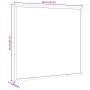Pizarra con marco de madera maciza de pino negra 60x55 cm de , Tablones de anuncios - Ref: Foro24-4017412, Precio: 17,69 €, D...