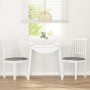 Sillas de comedor con cojines 2uds madera maciza blanco caucho de , Sillas de comedor - Ref: Foro24-4102429, Precio: 103,29 €...