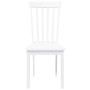 Sillas de comedor 2 unidades madera maciza de caucho blanco de , Sillas de comedor - Ref: Foro24-4102393, Precio: 105,03 €, D...