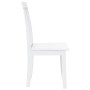 Sillas de comedor 2 unidades madera maciza de caucho blanco de , Sillas de comedor - Ref: Foro24-4102393, Precio: 105,03 €, D...