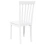 Sillas de comedor 2 unidades madera maciza de caucho blanco de , Sillas de comedor - Ref: Foro24-4102393, Precio: 105,03 €, D...