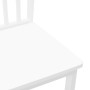 Sillas de comedor 2 unidades madera maciza de caucho blanco de , Sillas de comedor - Ref: Foro24-4102393, Precio: 105,03 €, D...