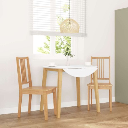 Sillas de comedor 2 uds madera maciza natural caucho de , Sillas de comedor - Ref: Foro24-4102398, Precio: 112,37 €, Descuent...