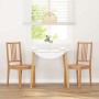 Sillas de comedor 2 uds madera maciza natural caucho de , Sillas de comedor - Ref: Foro24-4102398, Precio: 112,37 €, Descuent...