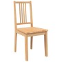 Sillas de comedor 2 uds madera maciza natural caucho de , Sillas de comedor - Ref: Foro24-4102398, Precio: 112,37 €, Descuent...