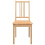 Sillas de comedor 2 uds madera maciza natural caucho de , Sillas de comedor - Ref: Foro24-4102398, Precio: 112,37 €, Descuent...