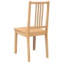 Sillas de comedor 2 uds madera maciza natural caucho de , Sillas de comedor - Ref: Foro24-4102398, Precio: 112,37 €, Descuent...