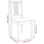 Sillas de comedor 2 uds madera maciza natural caucho de , Sillas de comedor - Ref: Foro24-4102398, Precio: 112,37 €, Descuent...