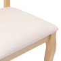 Sillas de comedor con cojines 2uds madera maciza natural caucho de , Sillas de comedor - Ref: Foro24-4102488, Precio: 175,32 ...
