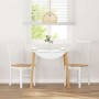 Sillas de comedor 2 unidades madera maciza de caucho blanco de , Sillas de comedor - Ref: Foro24-4102504, Precio: 122,33 €, D...
