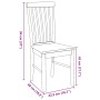 Sillas de comedor 2 unidades madera maciza de caucho blanco de , Sillas de comedor - Ref: Foro24-4102504, Precio: 122,33 €, D...