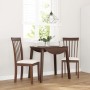Sillas de comedor con cojines 2 uds madera maciza marrón caucho de , Sillas de comedor - Ref: Foro24-4102387, Precio: 100,74 ...