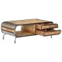 Mesa de centro madera maciza de mango 100x50x35 cm en Mesas de centro | Comprar online en Foru.es