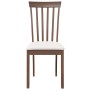 Sillas de comedor con cojines 2 uds madera maciza marrón caucho de , Sillas de comedor - Ref: Foro24-4102387, Precio: 100,74 ...