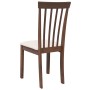 Sillas de comedor con cojines 2 uds madera maciza marrón caucho de , Sillas de comedor - Ref: Foro24-4102387, Precio: 100,74 ...
