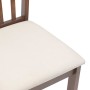 Sillas de comedor con cojines 2 uds madera maciza marrón caucho de , Sillas de comedor - Ref: Foro24-4102387, Precio: 100,74 ...
