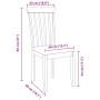 Sillas de comedor con cojines 2 uds madera maciza marrón caucho de , Sillas de comedor - Ref: Foro24-4102387, Precio: 100,74 ...